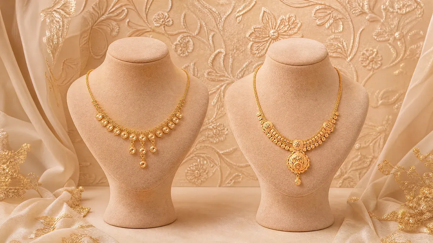 Handcrafted 22K Royal Kundan Gold Bridal Set