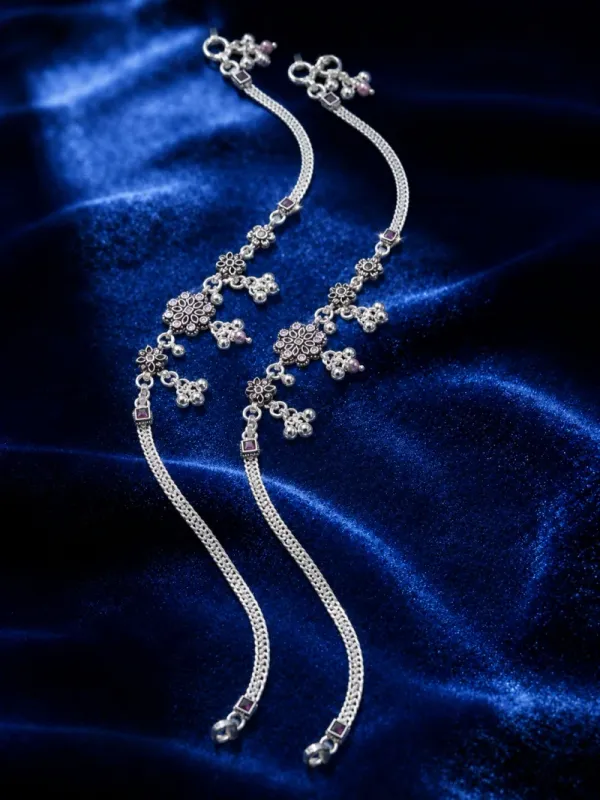 Traditional Silver Payal Collection