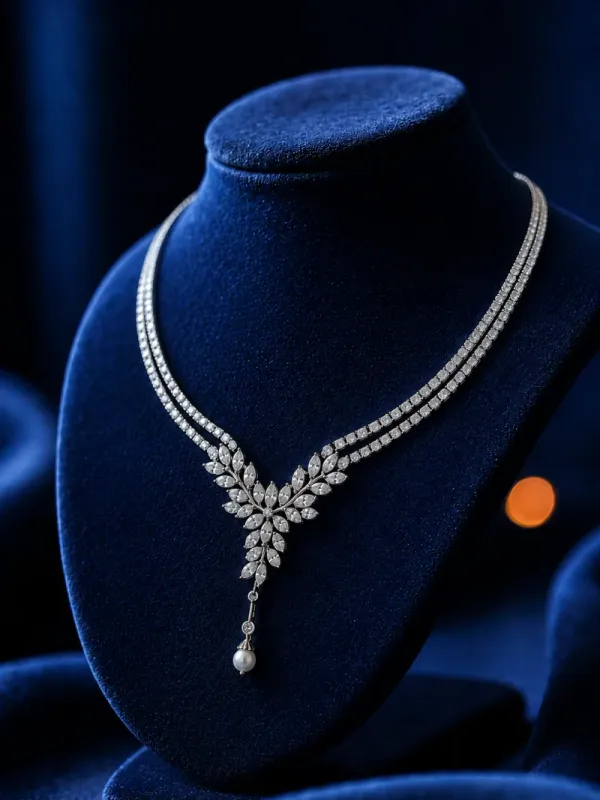 Trending Silver Necklace Design 1